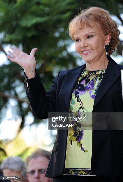 Buddy Holly's wife Maria Elena Holly attends the Buddy Holly Hollywood Walk Of Fame Induction Ceremony in Hollywood, California September 7, 2011....