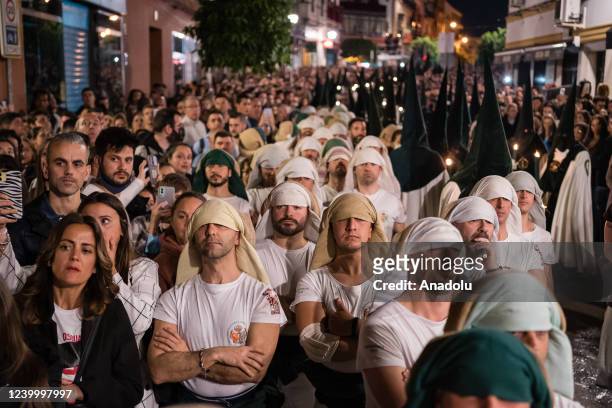 Holy Week in Seville, southern Spain, is celebrated again after two years due to the restrictions of Covid 19. The night of Holy Thursday and the...