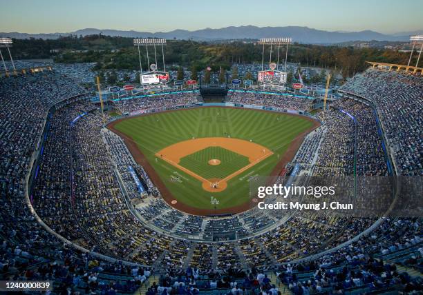 Los Angeles Dodgers opening day game against the Cincinnati Reds at Dodger Stadium on Thursday, April 14, 2022 in Los Angeles, CA.