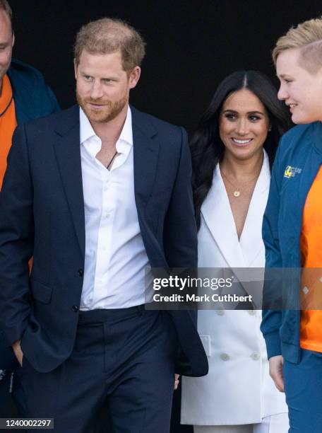 Prince Harry, Duke of Sussex and Meghan, Duchess of Sussex attend a reception hosted by the City of The Hague and the Dutch Ministry of Defence at...