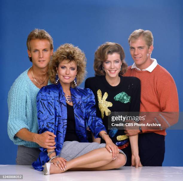 From left: Doug Davidson, Tracey Bregman-Recht, Colleen Casey, and Steven Ford for THE YOUNG AND THE RESTLESS. 1986.