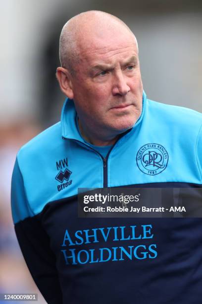 Mark Warburton the head coach / manager of QPR during the Sky Bet Championship match between Huddersfield Town and Queens Park Rangers at Kirklees...