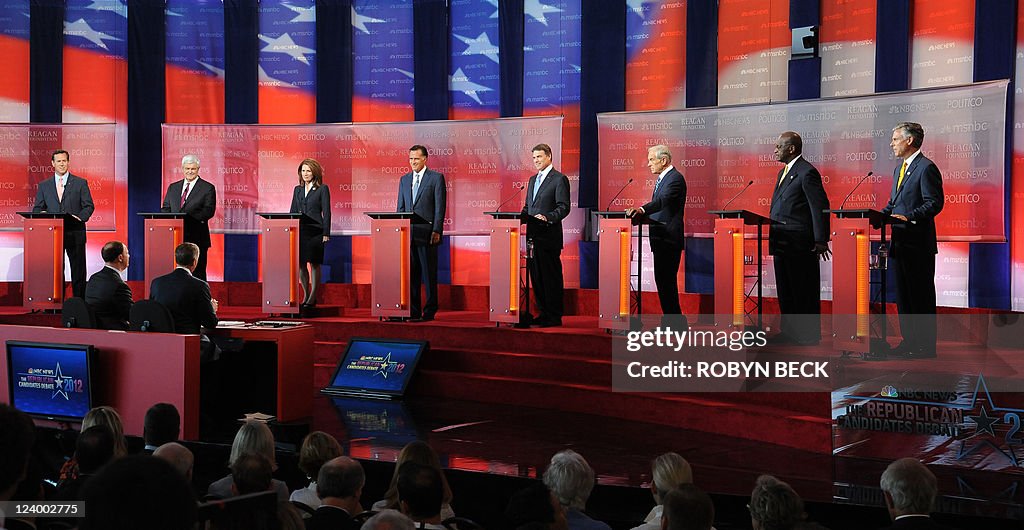 (L-R) Republican presidential candidates