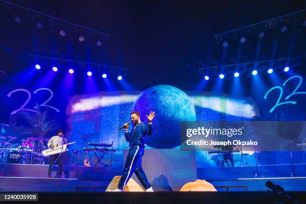 Craig David performs at The O2 Arena on April 16, 2022 in London, England.