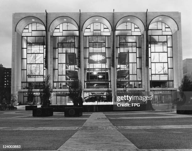 The Metropolitan Opera House at the Lincoln Center for the Performing Arts, New York City, circa 1965.
