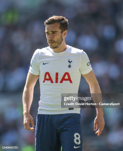 Tottenham Hotspur's Harry Winks during the Premier League match between Tottenham Hotspur and Brighton & Hove Albion at Tottenham Hotspur Stadium on...