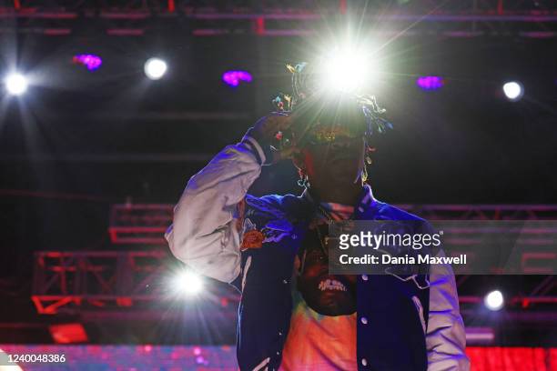 Brockhampton performs on their second to last performance ever at Coachella on Saturday, April 16, 2022 in Indio, CA.