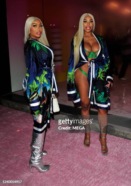 April 13: Models Shannon Clermont and Shannade Clermont are seen arriving at the Casa Blanca event at Maxfield on April 13, 2022 in Los Angeles,...