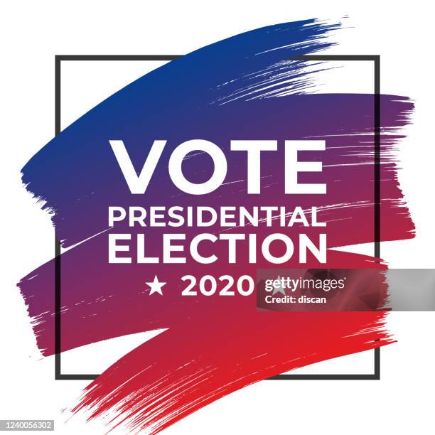 presidential election 2020 in united states. vote day, november 3. us election. patriotic american element. poster, card, banner and background. vector illustration. - election banner stock illustrations