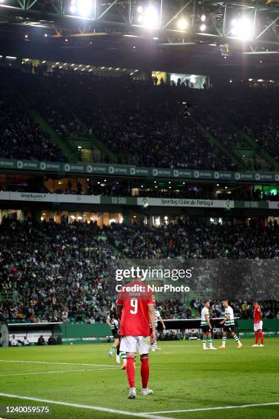 Darwin Nunez of SL Benfica during the Portuguese League football match between Sporting CP and SL Benfica at Jose Alvalade stadium in Lisbon,...