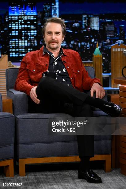Episode 1634 -- Pictured: Actor Sam Rockwell during an interview on Monday, April 18, 2022 --