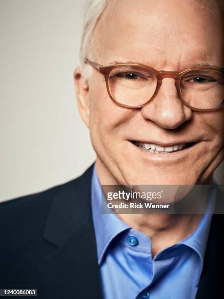 Actor Steve Martin is photographed at the Gagosian Gallery for The Washington Post on May 10, 2019 in New York, New York.