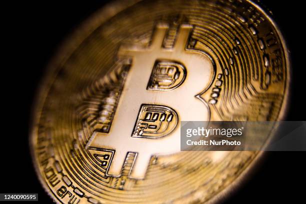 Representation of Bitcoin cryptocurrency is seen in this illustration photo taken in Krakow, Poland on April 19, 2022.
