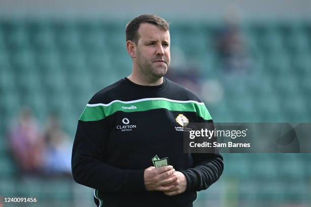 London , United Kingdom - 17 April 2022; London manager Michael Maher before the Connacht GAA Football Senior Championship Quarter-Final match...