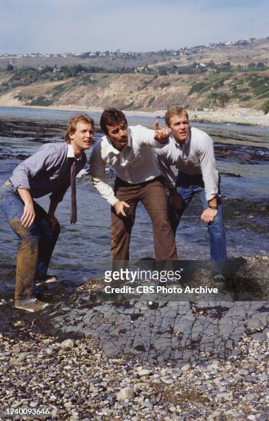 The Young and the Restless soap opera, featuring Doug Davidson as Paul Williams, Eric Braeden as Victor Newman and Steven Ford as Andy Richards....
