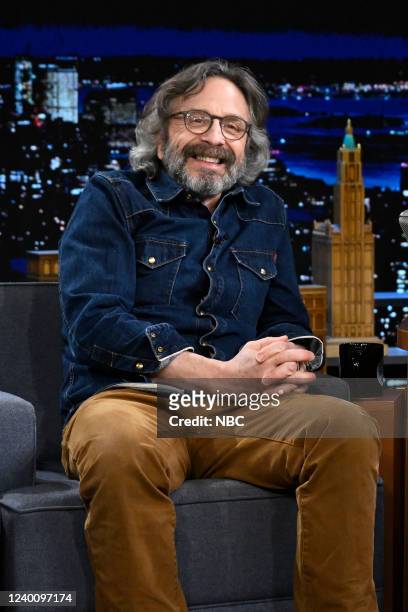 Episode 1635 -- Pictured: Comedian Marc Maron during an interview on Tuesday, April 19, 2022 --