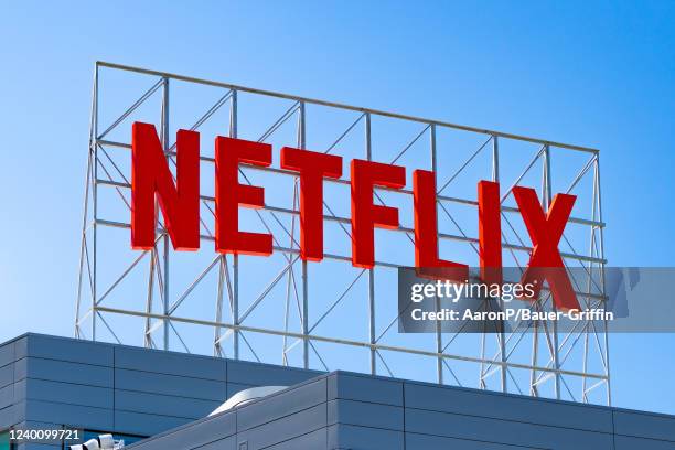 General views of the Netflix Hollywood campus on Vine on April 19, 2022 in Hollywood, California.