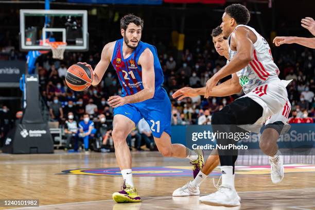 Alex Abrines during the match between FC Barcelona and FC Bayern Munich, corresponding to the first match of the quarter finals of the Euroleague,...