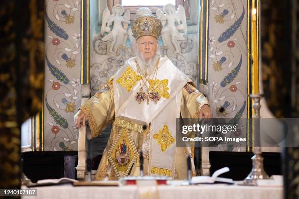 Festive Liturgy on the Day of the Holy Trinity led by Ecumenical Patriarch Bartholomew in the Church of St. George.