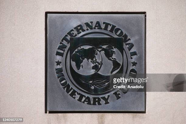 View of the International Monetary Fund Headquarters in Washington DC, United States on April 20, 2022. The ratio of global public debt to gross...