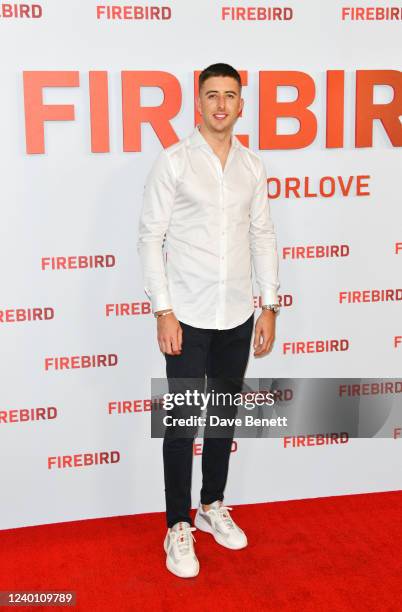Ashley Glazebrook attends the UK Premiere of "Firebird" at The Ham Yard Hotel on April 20, 2022 in London, England.