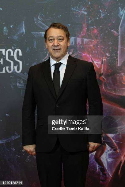 Director Sam Raimi attends the "Doctor Strange In The Multiverse Of Madness" photo call at the Ritz Carlton on April 21, 2022 in Berlin, Germany.
