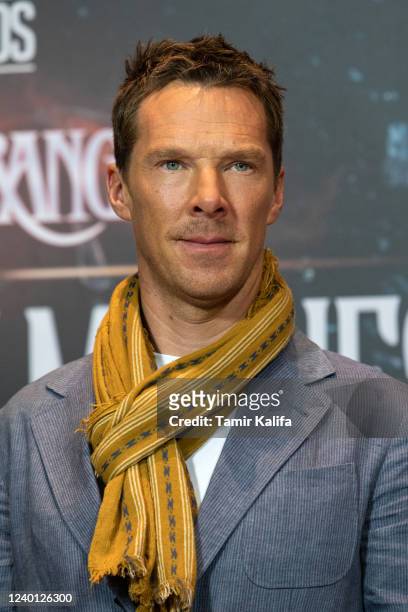 Actor Benedict Cumberbatch attends the "Doctor Strange In The Multiverse Of Madness" photo call at the Ritz Carlton on April 21, 2022 in Berlin,...
