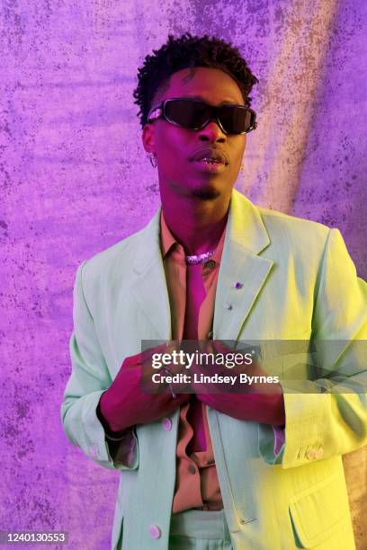 Lucky Daye poses for a portrait during the 64th Annual Grammy Awards on April 3, 2022 in Las Vegas, NV.