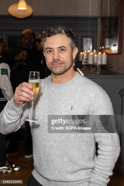 Trigger Point actor, Warren Brown attends as Idris Elba hosts an âEvening Withâ at London favourite, the FrenchÂ brasserie Aubaine, in Mayfair,...