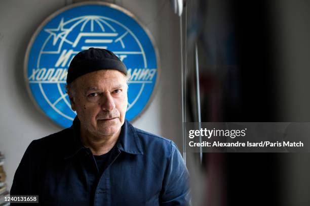 Cartoonist Enki Bilal is photographed for Paris Match in his studio in Paris, France on March 9, 2022.