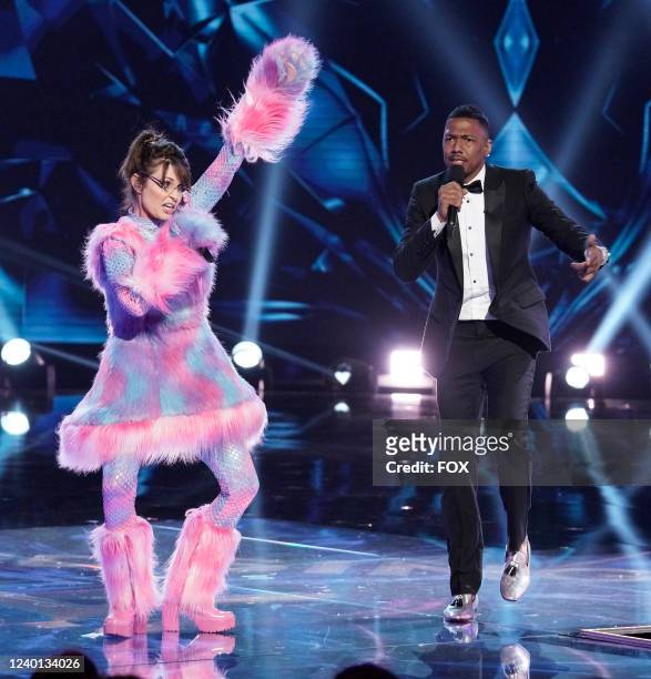 Host Nick Cannon and Sarah Palin in the Last But Not Least: Group C Kickoff! episode of THE MASKED SINGER airing Wednesday, March 11 on FOX.