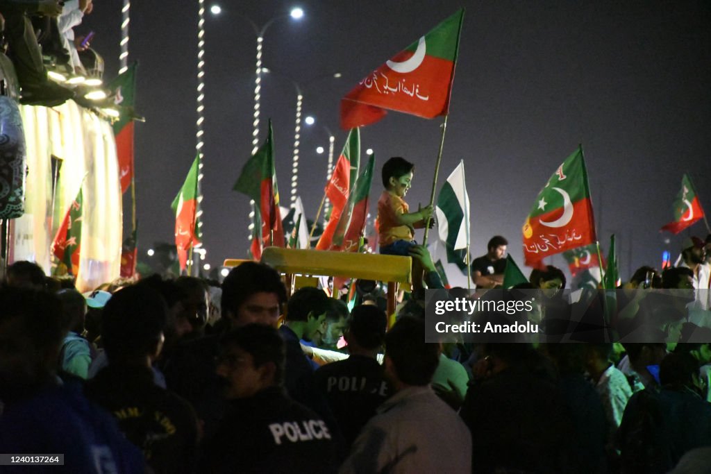 Public rally of Imran Khan's Pakistan Tehreek-e-Insaf party
