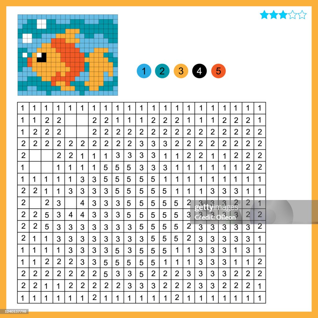 Numbers Goldfish Goldfish Or Fish Color By Numbers Coloring Book For Kids Colorful ...