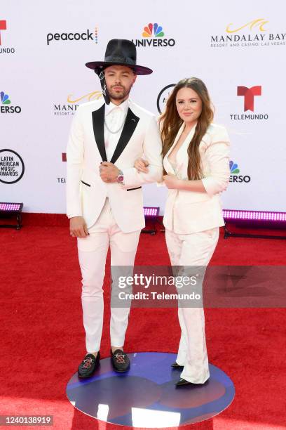 Red Carpet -- Pictured: Jesse Huerta and Joy Huerta attend the 2022 Latin American Music Awards at the Michelob ULTRA Arena at Mandalay Bay Resort...