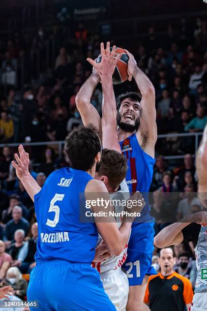Alex Abrines during the match between FC Barcelona and FC Bayern Munich, corresponding to the second match of the quarter finals of the Euroleague,...