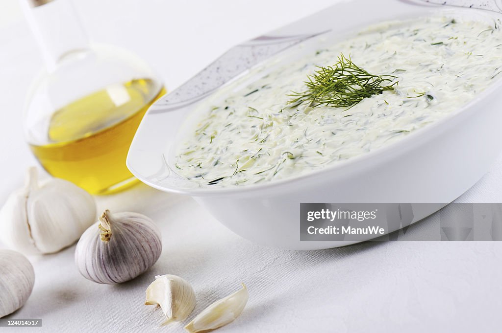 One Bowl of Tzaziki with Dill