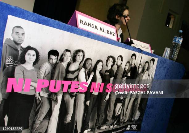 Photo prise le 30 septembre 2005 à Dourdan, lors de la troisième université du mouvement "Ni putes, ni soumises", consacrée à la lutte contre les...