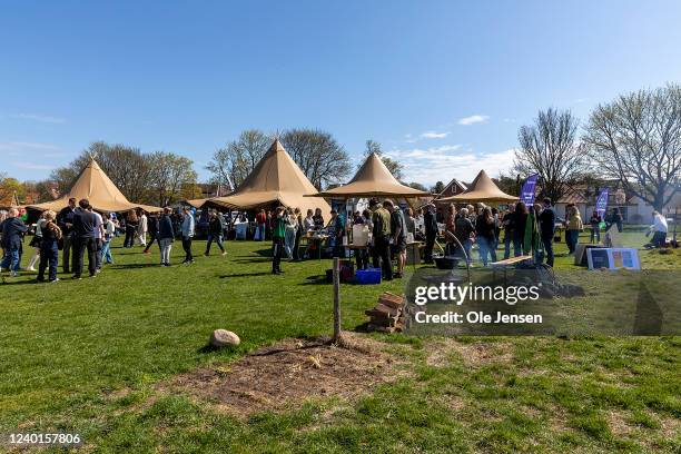 Part of the first of the Research Week 2022 at The Viking Ship Museum on April 22, 2022 in Roskilde, Denmark. This years focus for the one-week...