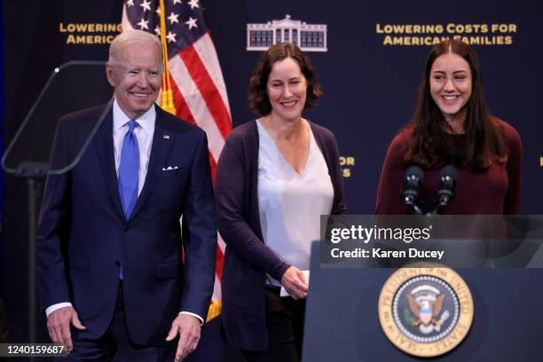 President Biden Speaks At Green River College Outside Of Seattle, News Photo