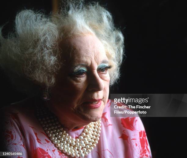 British author Dame Barbara Cartland , primarily known for writing romance novels, photographed in London, England circa 1993.