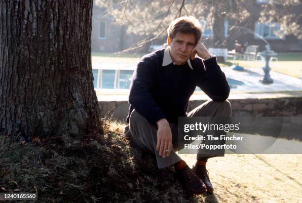 American actor Harrison Ford photographed while visiting Jersey in 1978.