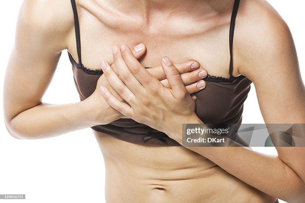 Women having a heart attack