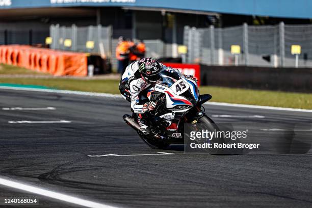 Scott Redding from Great Britain and BMW M 1000RR during the World Superbike Free Practice at Assen TT Circuit on April 23, 2022 in Assen,...