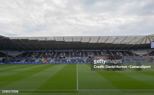 General view of Liberty Stadium, home of Swansea City during the Sky Bet Championship match between Swansea City and Middlesbrough at Swansea.com...