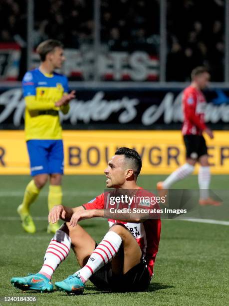 Eran Zahavi of PSV during the Dutch Eredivisie match between SC Cambuur v PSV at the Cambuur Stadium on April 23, 2022 in Leeuwarden Netherlands