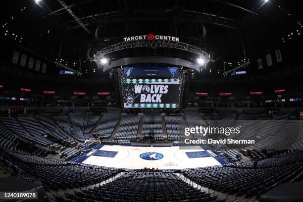 An overall view of the arena before the game between the Memphis Grizzlies and the Minnesota Timberwolves during Round 1 Game 4 of the 2022 NBA...