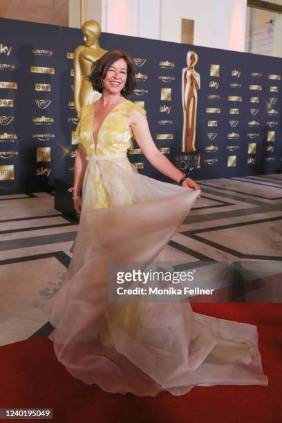 Julia Cencig attends the 33rd Romy Award In Vienna at Hofburg Palace Vienna on April 23, 2022 in Vienna, Austria.
