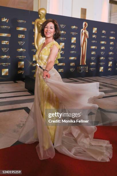 Julia Cencig attends the 33rd Romy Award In Vienna at Hofburg Palace Vienna on April 23, 2022 in Vienna, Austria.