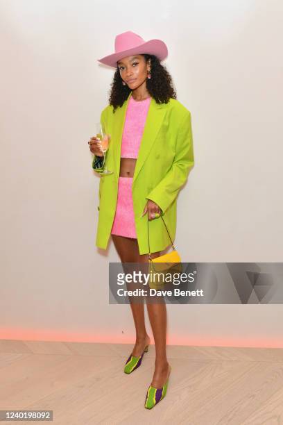 Cheyenne Maya-Carty aka Chey Maya attends the international launch weekend for the Madrid EDITION on April 22, 2022 in Madrid, Spain.