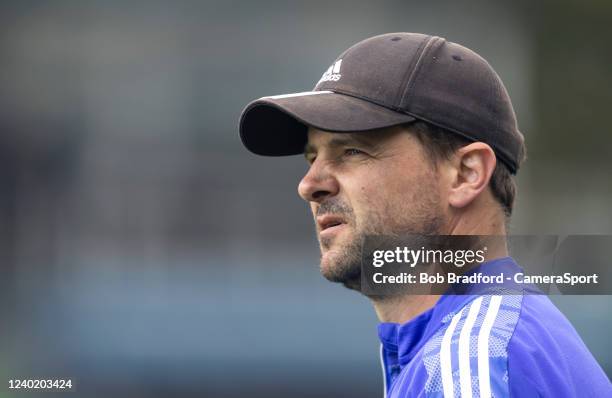 Harlequins' Attack Coach Nick Evans during the Gallagher Premiership Rugby match between Harlequins and Leicester Tigers at Twickenham Stoop on April...